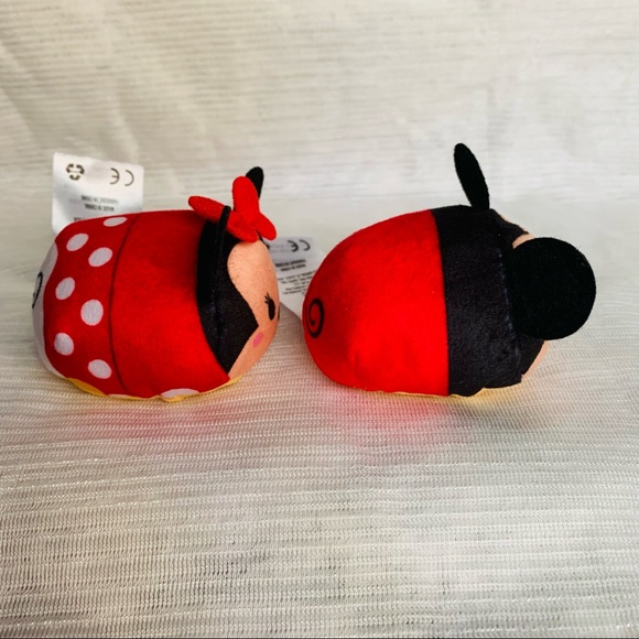 Disney’s Mickey and Minnie mini Tsumtsum plush toys set of 2 like new - Picture 2 of 7